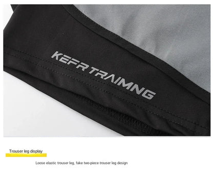 Sports Three Piece Pants Anti glare Double layered Sports Shorts for Men and Women