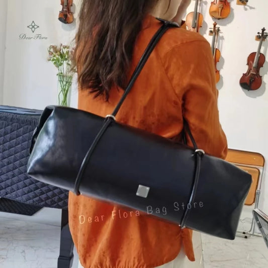 Large Capacity Boston Pillow Handbag Shoulder Bags Vintage Large Capacity Tote Bag