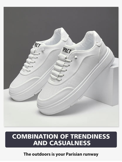 Men's Luxury Vulcanized Sneakers w/Breathable Design for Gym/Casual Wear & Street Style