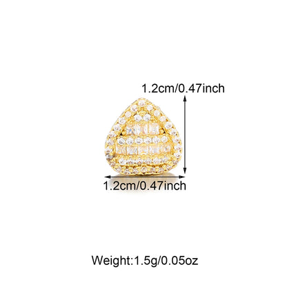 1PC Single Hip Hop Star Heart Pattern Teeth Grillz Removable Dental Grills Teeth Punk Teeth Caps