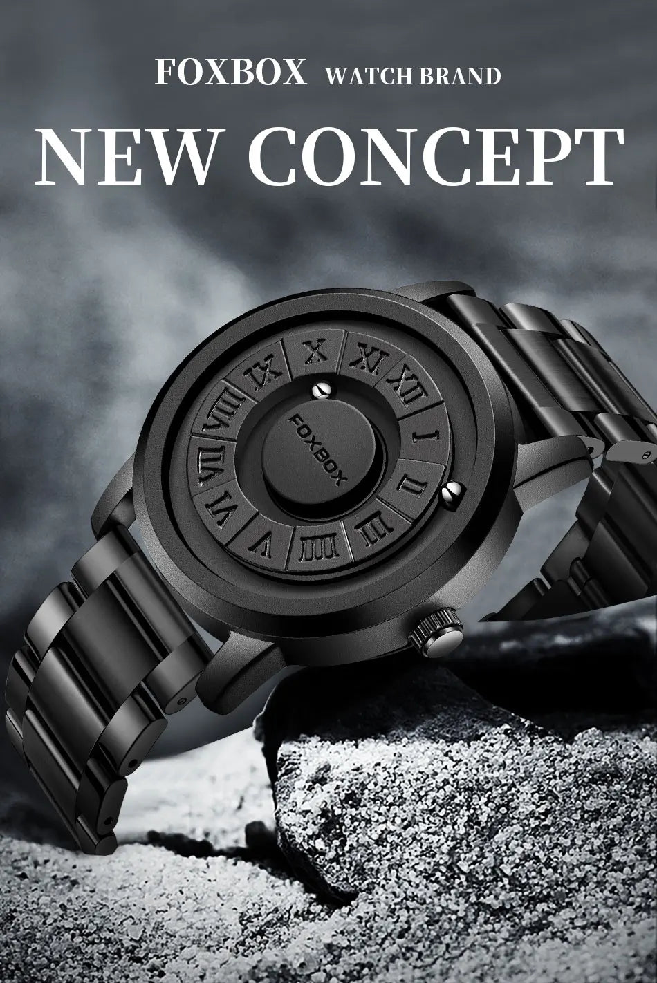 Military Waterproof Watch For Men Crolling Pointer Magnetic Force Watch Men Fashion Sport Quartz Chronograph