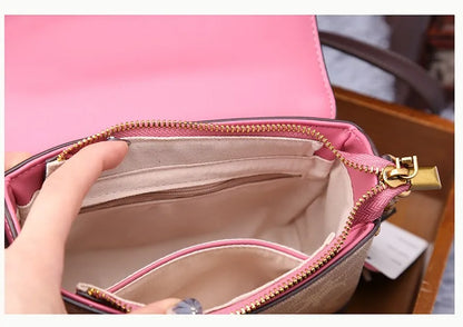 Women Bags Designer Luxury Crossbody Shoulder Purses Handbag Women Clutch Travel Tote Bag coffee black red coffee-black-red-