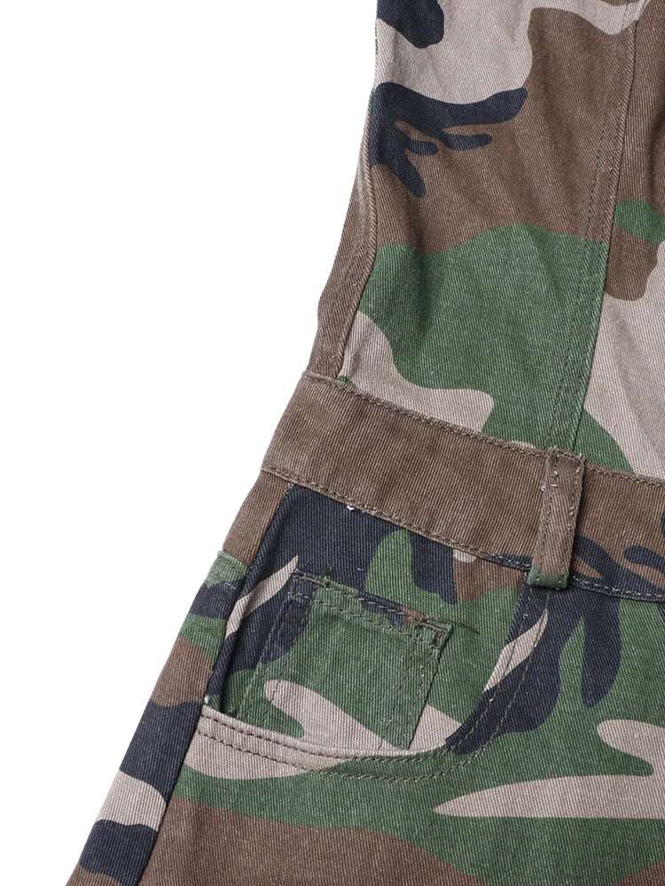Cargo Jumpsuits Starpless Sleeveless High Waist Spliced Pockets Streetwear Camouflage / S Camouflage / XL ARMYGREEN / S Camouflage / S-Camouflage / XL-ARMYGREEN / S-ARMYGREEN / M-ARMYGREEN / L-ARMYGREEN / XL-Camouflage / M-Camouflage / L-