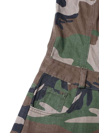 Cargo Jumpsuits Starpless Sleeveless High Waist Spliced Pockets Streetwear Camouflage / S Camouflage / XL ARMYGREEN / S Camouflage / S-Camouflage / XL-ARMYGREEN / S-ARMYGREEN / M-ARMYGREEN / L-ARMYGREEN / XL-Camouflage / M-Camouflage / L-