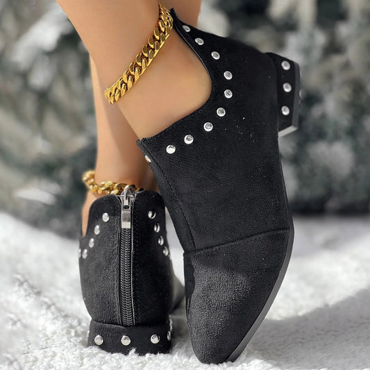 Thick-Soled Boots Short Warm Ankle Boot Women Winter Ladies Shoes