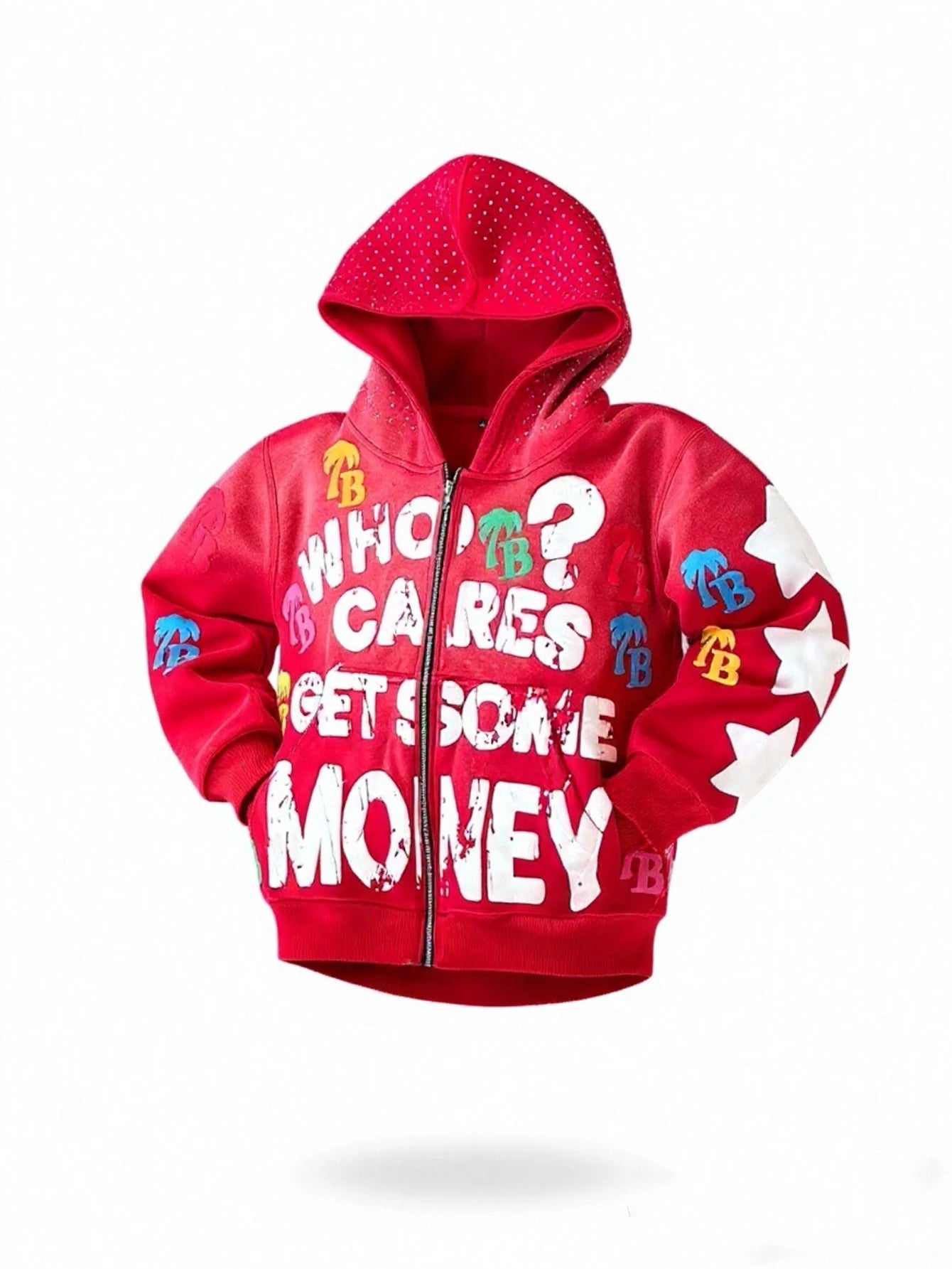 Men Gothic Hoodies Vintage Washing Letter Printed Hoodie Sweatshirt Casual Oversized Long Sleeve Streetwear Hooded Pullover