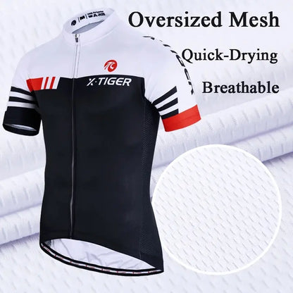 X-TIGER Summer Short Sleeve Pro Cycling Jersey Mountain Bicycle Clothing Racing Bike Jerseys
