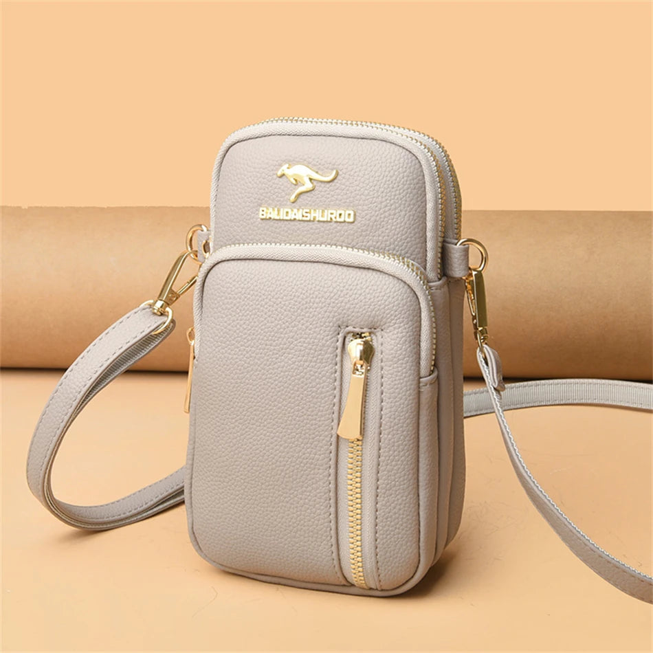Ladies New Trendy Pu Leather Shoulder Bags Luxury Designer Simple Small Purse