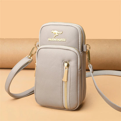 Ladies New Trendy Pu Leather Shoulder Bags Luxury Designer Simple Small Purse