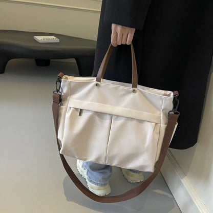 Stylish Nylon Tote Student shoudler Bags for Women Ladies Business Hand-held Briefcase Commuter Tote A4 Laptop High-end Designer