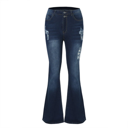 Boot Cut Jeans For Women Fashion Slim Denim Flare Pants Casual