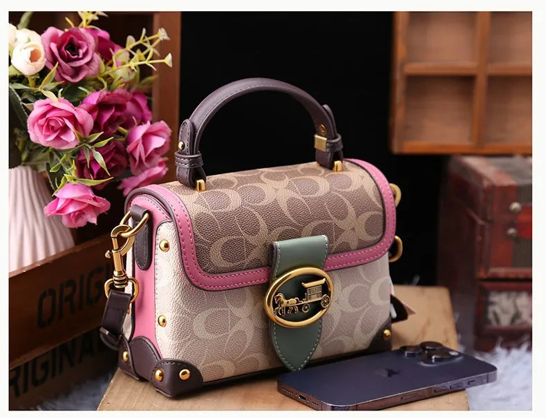 Women Bags Designer Luxury Crossbody Shoulder Purses Handbag Women Clutch Travel Tote Bag coffee black red coffee-black-red-