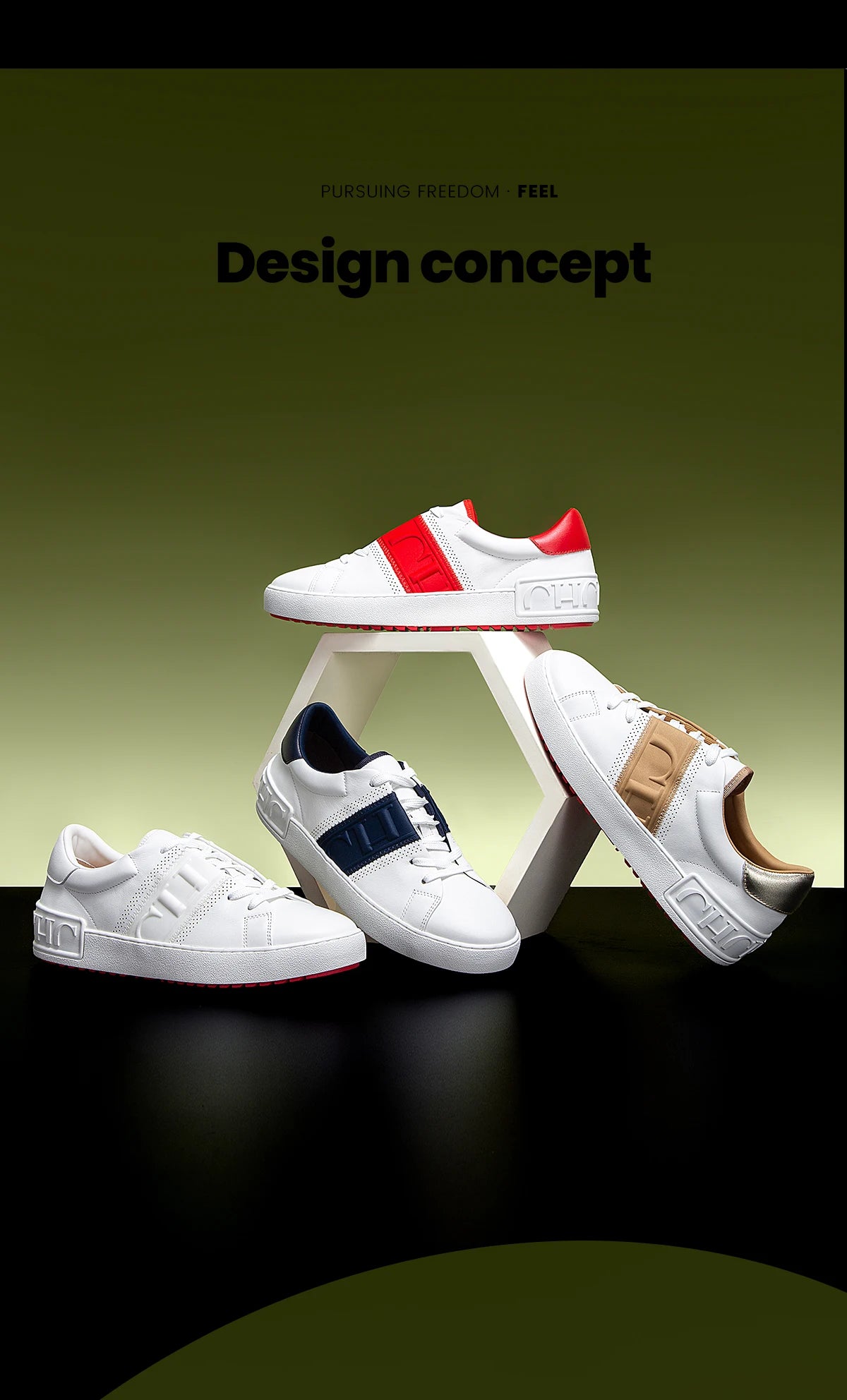 Women Casual Shoes White Flat Board Balance Technology Press Insole Comfort Sneakers