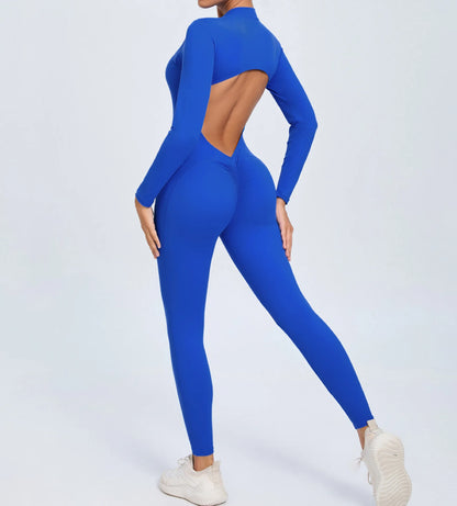 One-Piece Yoga Complete Sports Set Women Suits Gym Set Women's Training Siamese Fitness Suit Women Sportswear