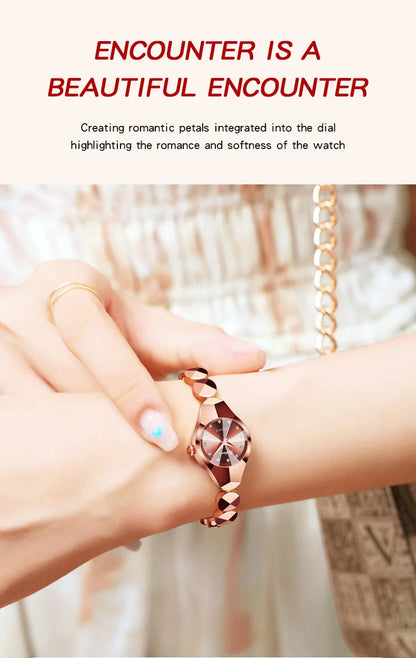 Light Luxury Brand high-end Exquisite Bracelet Wristwatch Waterproof Ladies Quartz