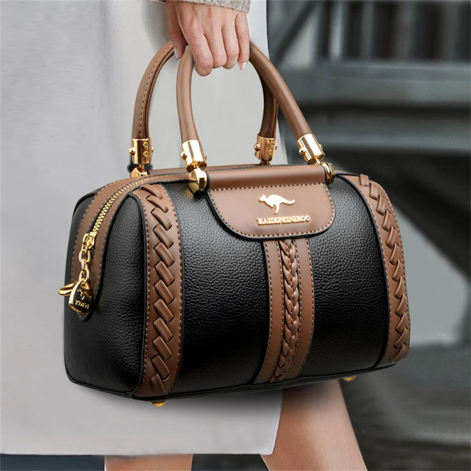 High Quality Leather Designer Shoulder Crossbody Bag New Ladies Messenger Bag