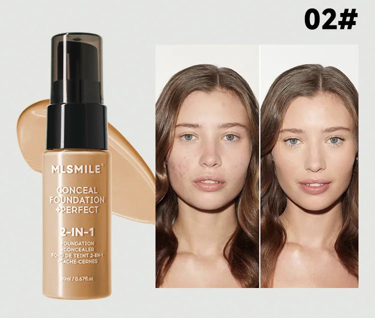 Concealer Matte Foundation BB Cream Oil Control Pre-Makeup Primer Natural Waterproof and Long-lasting