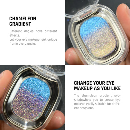 Multichrome Glitter Eyeshadow Palette High Pigmented Metallic Eyeshadow Color Shifting