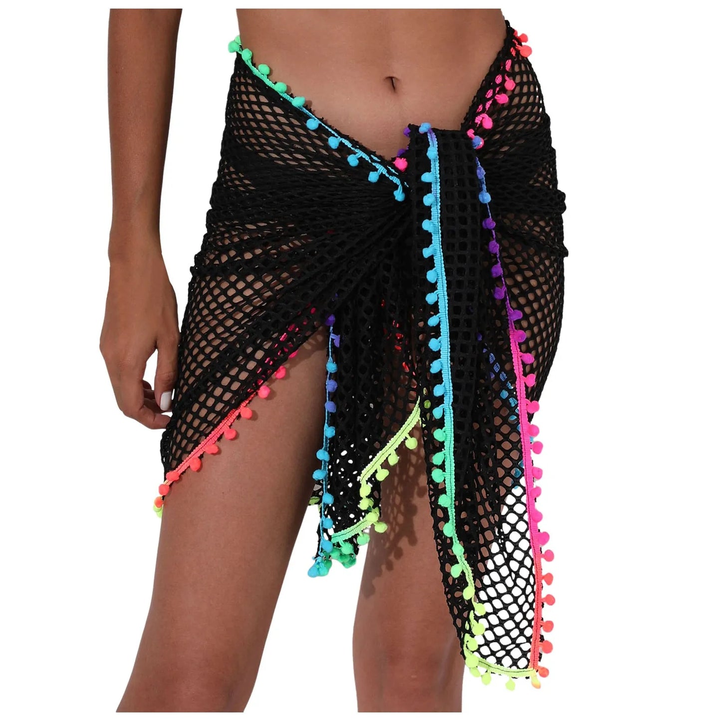 Beach Cover Ups For Women Sarong Sheer Bikini Chiffon Wraps Skirts For Swimwear