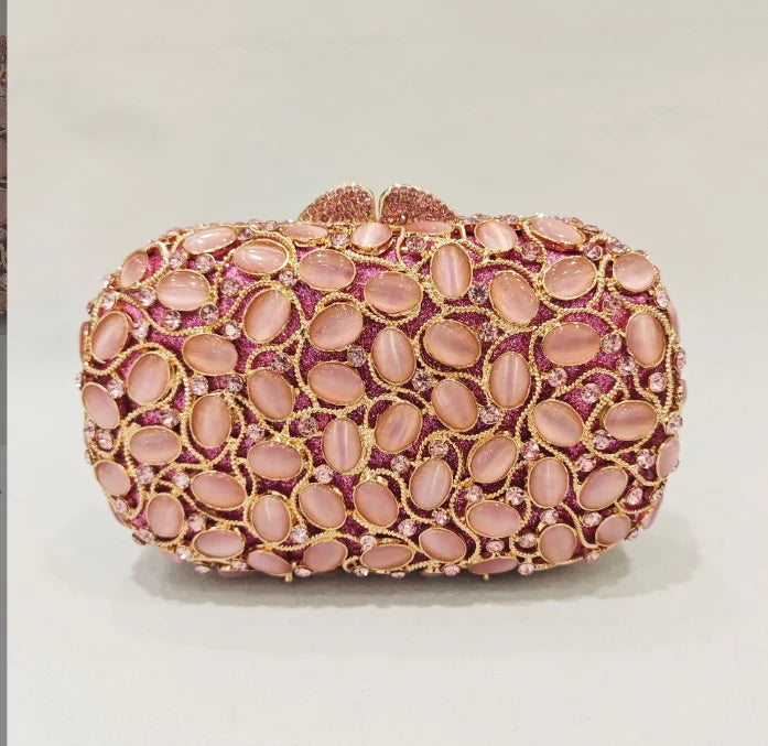 XIYUAN Big Stones Evening Purse Bags Rhinestone Wedding Gems Clutch Bag Bridal Clutches Women Diamonds