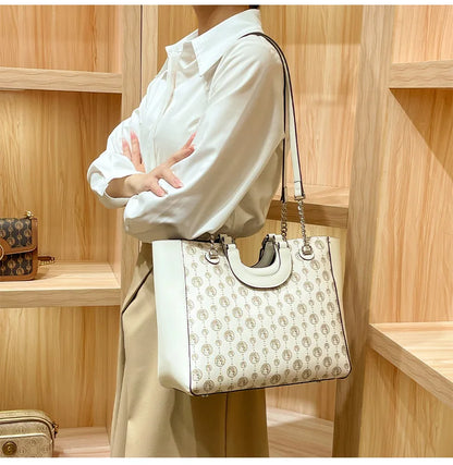 Light luxury brand designer high-end texture retro shoulder crossbody bag with l