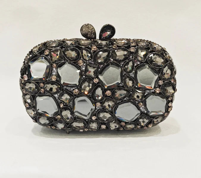 XIYUAN Big Stones Evening Purse Bags Rhinestone Wedding Gems Clutch Bag Bridal Clutches Women Diamonds