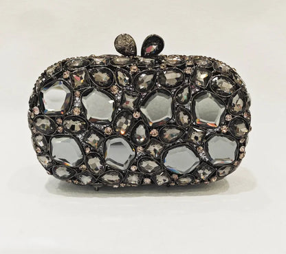 XIYUAN Big Stones Evening Purse Bags Rhinestone Wedding Gems Clutch Bag Bridal Clutches Women Diamonds