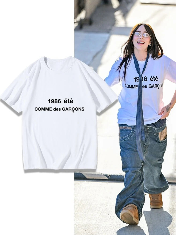 Billie Eilish Records HIT ME HARD AND SOFT Rap T-shirt Short-sleeved Pure Cotton Men and Women Summer Trend