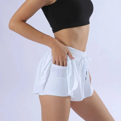 Flowy Athletic Shorts for Women Gym Yoga Workout Running Tennis Skirt Comfy Skort