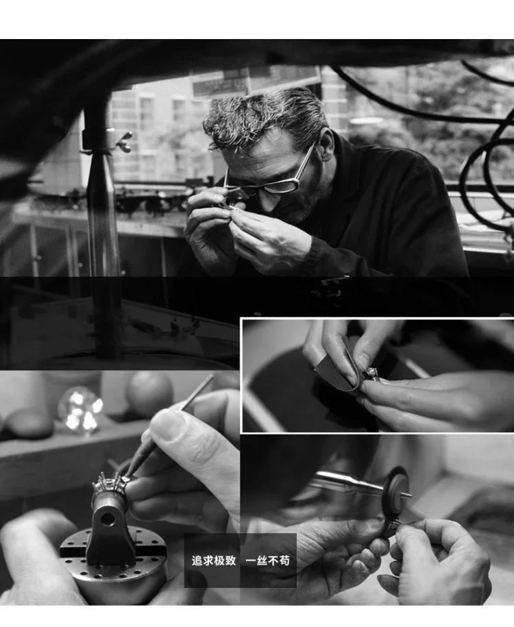 Women's PT950 Platinum round Six-Prong Ring with 3Ct Moissanite High-Purity Texture 3CT Striking Top High-End Gift