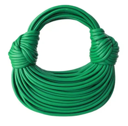 Gold Luxury Designer Brand Handwoven Noodle Bags Rope Knotted Pulled Hobo Silver Evening Clutch Chic