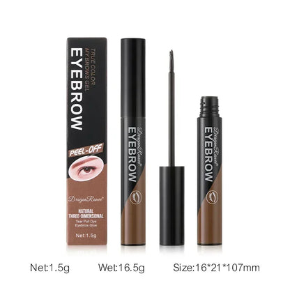 Black Brown Peel-off Eyebrow Gel Tint Makeup Waterproof Lasting Eye Brow Enhancers Liquid Easy Natural Brow Tattoo