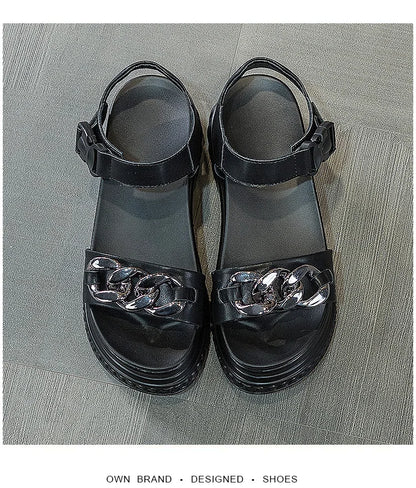 Sandals Women High-heel Platform  New Genuine Leather Women Summer Sandals