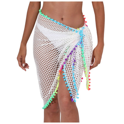 Beach Cover Ups For Women Sarong Sheer Bikini Chiffon Wraps Skirts For Swimwear