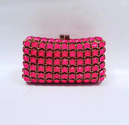 XIYUAN Big Stones Evening Purse Bags Rhinestone Wedding Gems Clutch Bag Bridal Clutches Women Diamonds