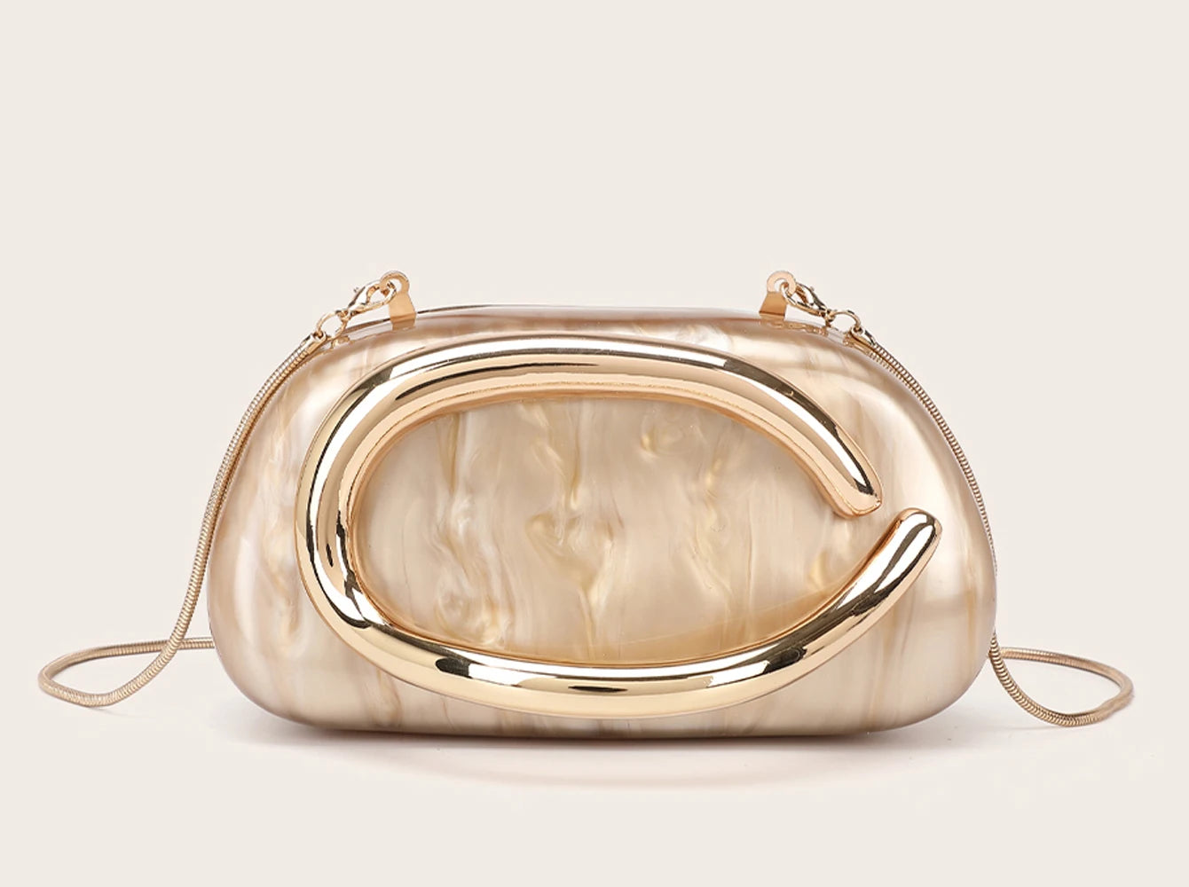 Luxury Evening Banquet Clutch Bag Bride Metal Shoulder Wedding Purse Party Crossbody Handbag