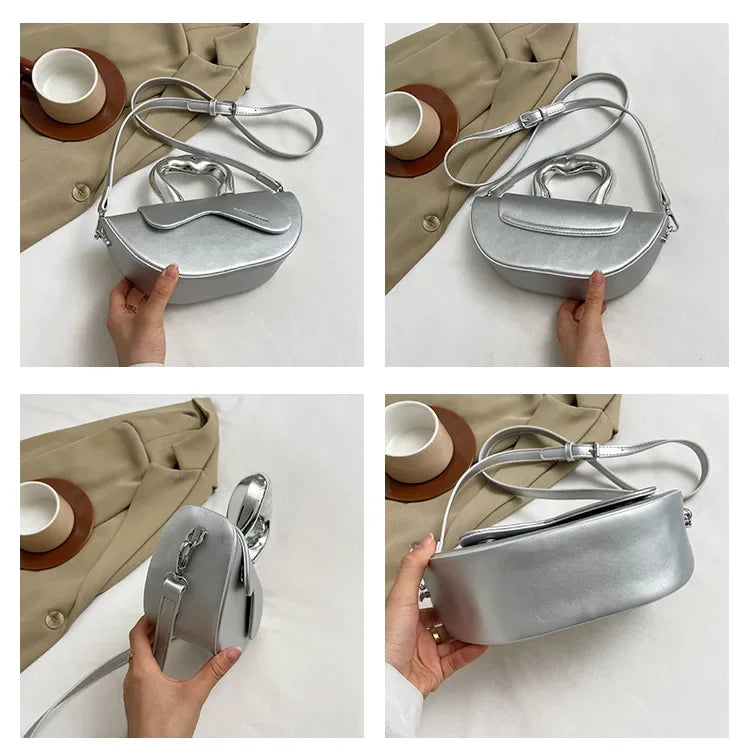 Solid Soft Shoulder Bag High Quality Bags for Women Hasp Interior Compartment Pu Women's Handbag