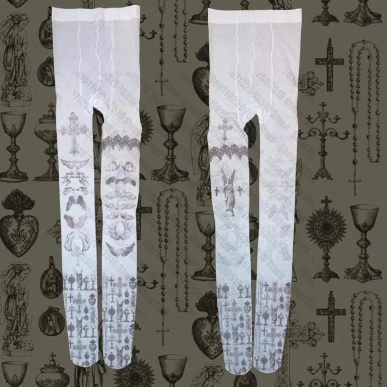 Goth cross Y2K Sweet Over Knee Long Nylon Calf Socks Thigh High Stockings 12 / One Size 13 / One Size 14 / One Size 12 / One Size-13 / One Size-14 / One Size-15 / One Size-16 / One Size-17 / One Size-18 / One Size-19 / One Size-4 / One Size-5 / One Size-6 / One Size-7 / One Size-8 / One Size-black / One Size-9 / One Size-10 / One Size-11 / One Size-C / One Size-B2 / One Size-B / One Size-A / One Size-D / One Size-1 / One Size-2 / One Size-3 / One Size-Khaki / One Size-White / One Size-