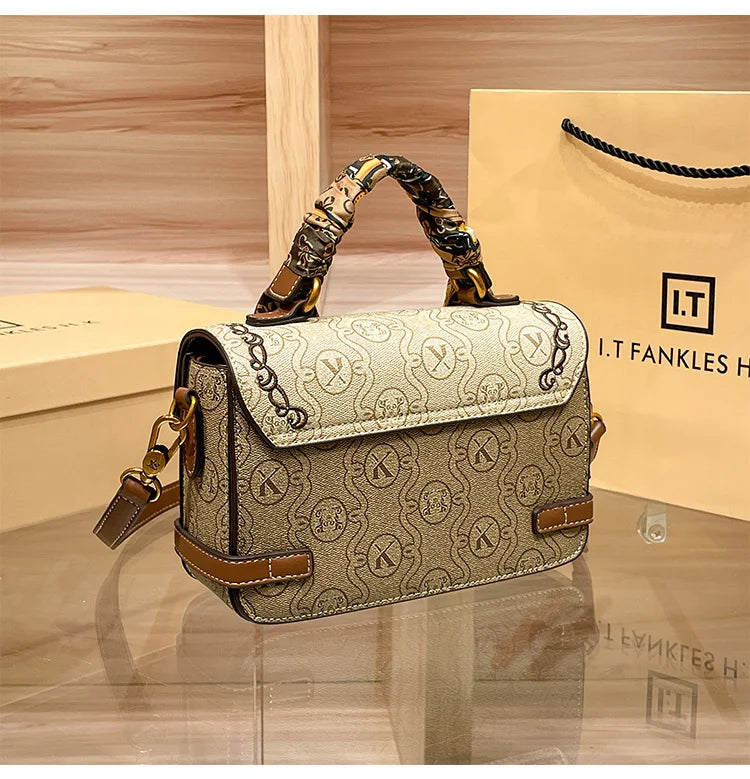 fashionable and versatile high-end handbag single shoulder crossbody bag