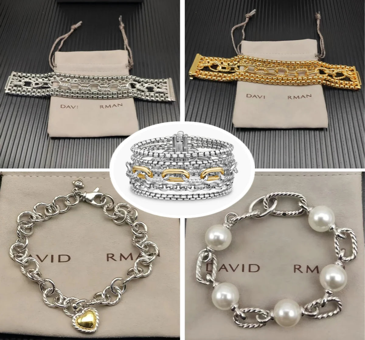 2025 New DY Bracelet Fashionable Simple Temperament Couple Bracelet Daily Wear Beaded Bracelet Men and Women Can Wear