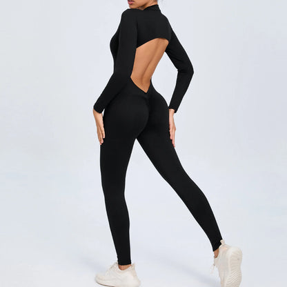 One-Piece Yoga Complete Sports Set Women Suits Gym Set Women's Training Siamese Fitness Suit Women Sportswear