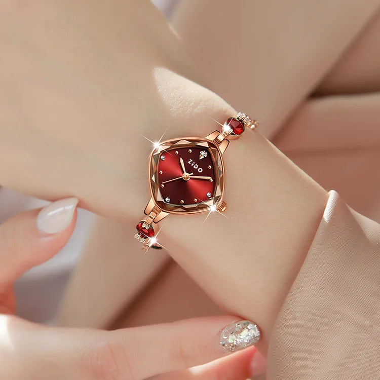 Luxury Crystal Diamond Metal Bracelet Waterproof Diamond Female Fashion Watches