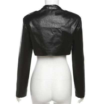 Rits Cyber Gothic Y 2K Crop Jacks Grunge Punk Stijl Faux