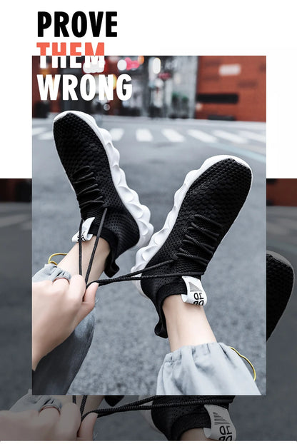 Mens High Top Fashion Sneakers Breathable Shoes Comfortable Sneakers Heighten Sports Shoes Men Lightweight