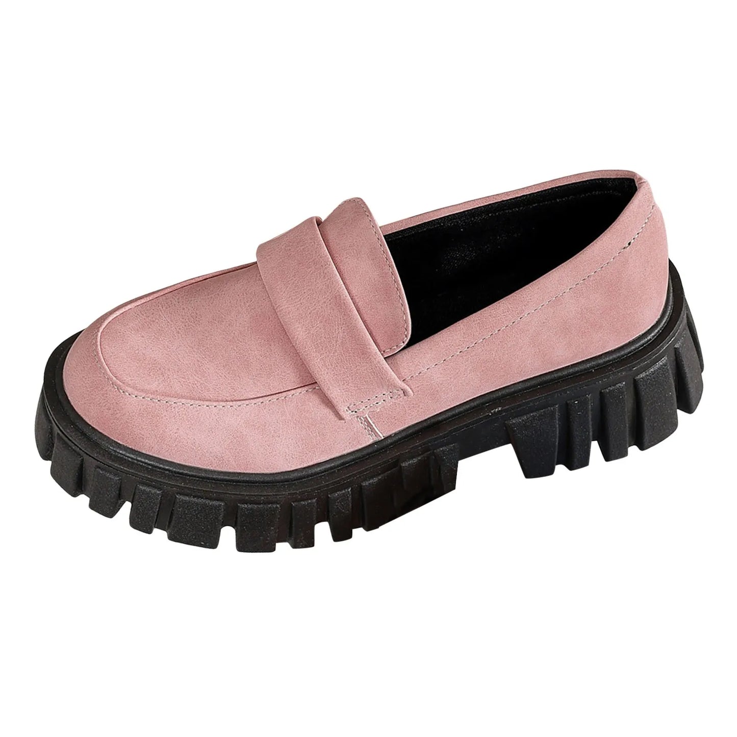 Thick Sole Step On Round Toe Casual Comfortable Slip On Platform Sneakers