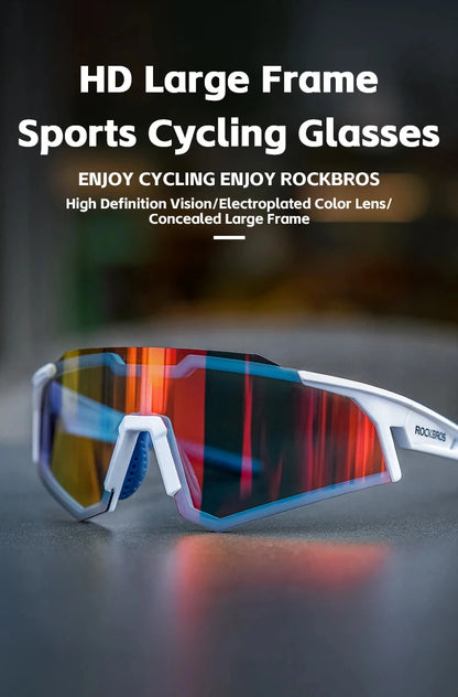 Photochromic Polarized Lens Adjustable Nose Support Myopia Frame Sports Men Women Cycling Goggle