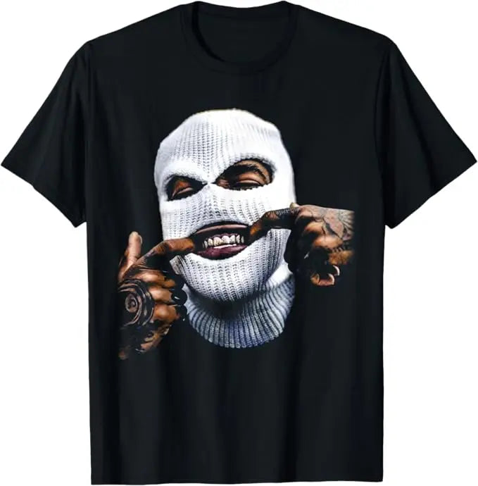 FUNNY GANGSTER GANGSTA HIP HOP HIPHOP GOLD TEETH HUSTLE T-Shirt Premium Quality Heavyweight Men's Streetwear Harajuku  Y2K Tops