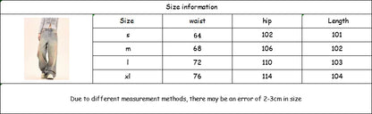 American Fashion Tie-Dye Graffiti Straight Leg Wide Jeans Straight Leg Loose Jeans Hip-hop Street Baggy Jeans