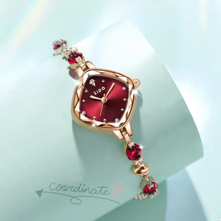 Luxury Crystal Diamond Metal Bracelet Waterproof Diamond Female Fashion Watches