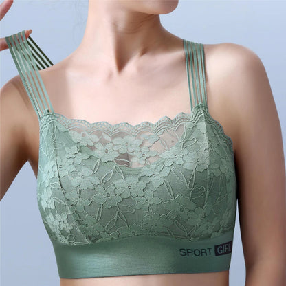 Lace Seamless Sports Bra Comfortable Breathable Beauty Back Vest Chest Tube Top